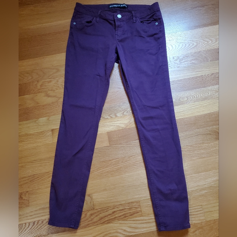 Express Jeans Leggings in Purple